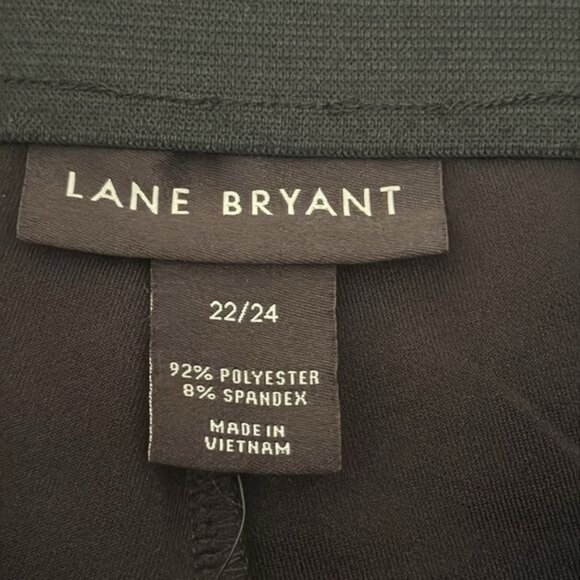 Lane Bryant Womens Plus Size 22/24 Black Polyester Spandex Pants - Picture 2 of 8